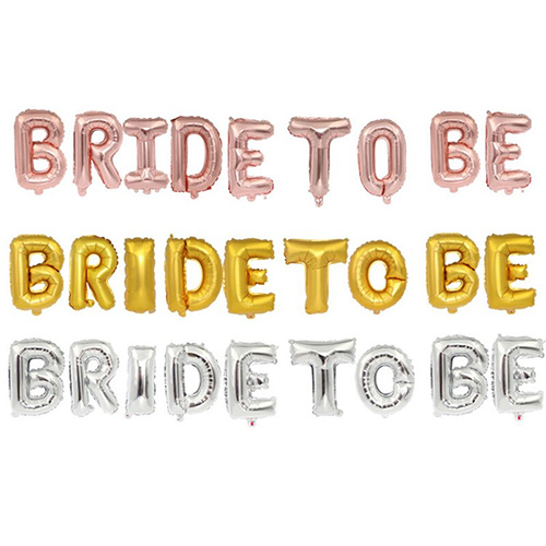 브라이드 투 비 [BRIDE TO BE] 이니셜 풍선 세트